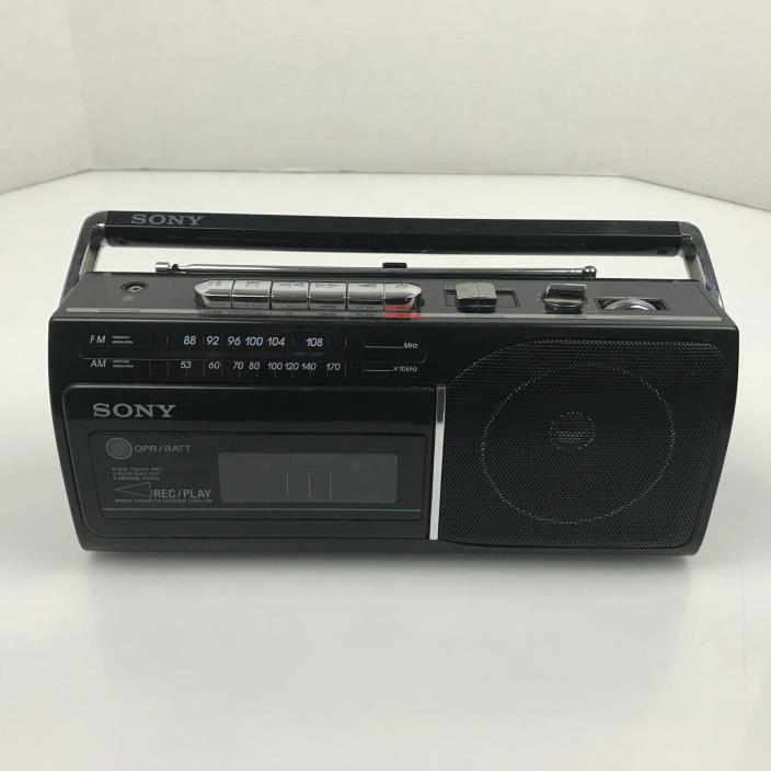 Sony Portable Radio Cassette-Corder CFM-130 Tested & Working 3.E1