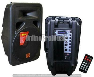 Mr. Dj PP-3500BT 15-Inch 2500 Watts Bass Active BT/PA/DJ/Karaoke Speaker with mi