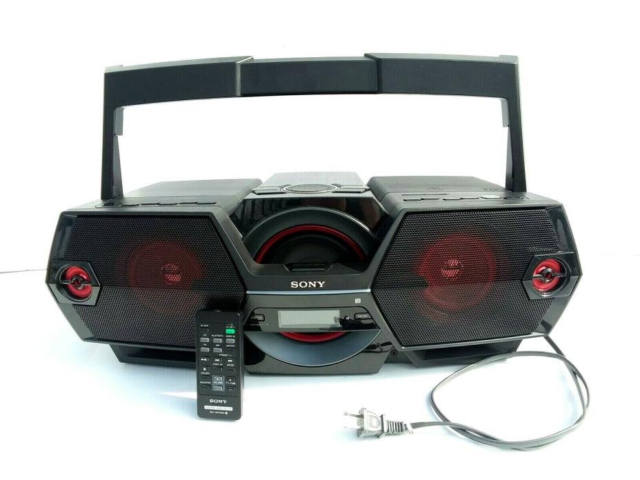 Sony ZS-BTG900 Boombox CD PlayerLine-in Jack Radio Bluetooth Red Black Complete