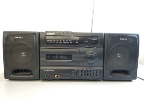 SONY Radio Cassette Recorder Boombox Equalizer CFS-1035 Removal Speakers