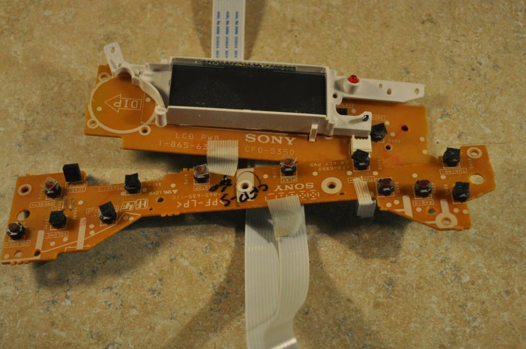 Sony CFD-S350 Boombox Replacement Parts Display Circuit Board