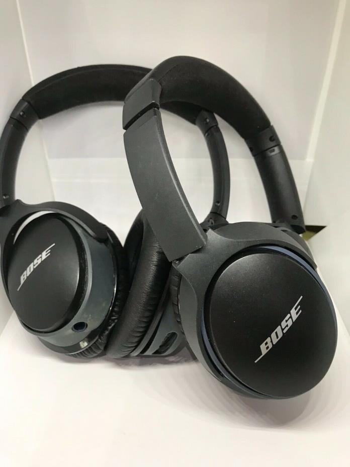 (2) Bose SoundLink Around-Ear Wireless Headphones II FOR PARTS OR REPAIR Speaker
