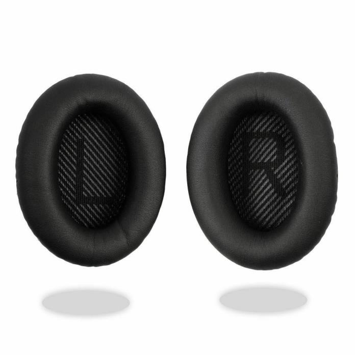 Black Ear Cushion Kit Bose QuietComfort 35 QC35 Headphones Pads Cups Replacement