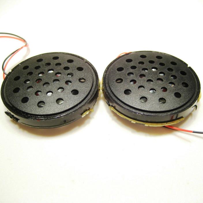 Pair of Speaker Replacement Parts for Radio Shack Stereo Headphones # 12-518