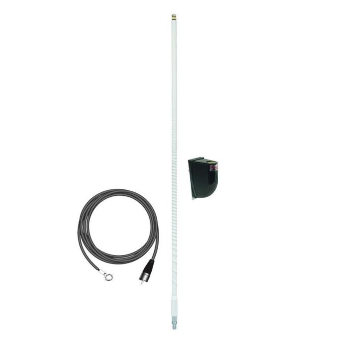 FIRESTIK LG4M2-W TUNEABLE 4 FOOT 100W SIDE MOUNT CB ANTENNA KIT WITH 17' NO-GROU