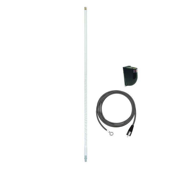 FIRESTIK LG3M2-W TUNEABLE 3 FOOT 100W SIDE MOUNT CB ANTENNA KIT WITH 17' COAX
