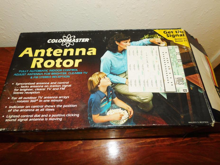 Colormaster Antenna Rotor and Controller Rotator model LC100A For TV NOS