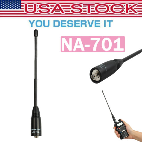 NA-701 Antenna SMA-Female VHF/UHF HighGain Radio For Baofeng UV-5R Walkie Talkie