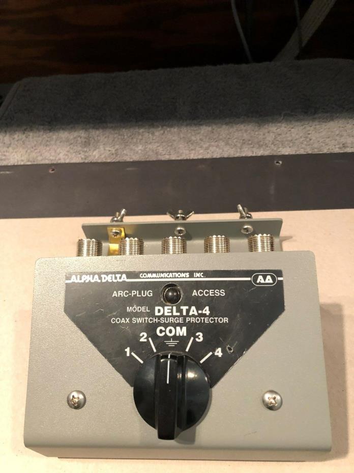 Alpha Delta Model ASC Antenna Selector Console Desk Top Coax Switch