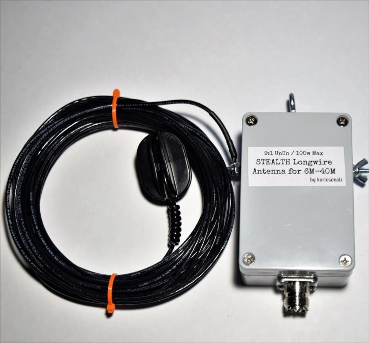 End Fed HF Longwire Ham Radio Antenna 6m-40m meter 9:1 Antenna for 100w Watts