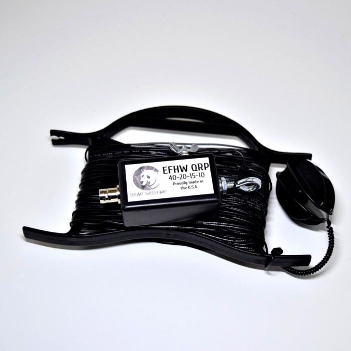 HF EFHW QRP Antenna 40m 20m 15m 10m Multiband Ham Radio  No Tuner Required