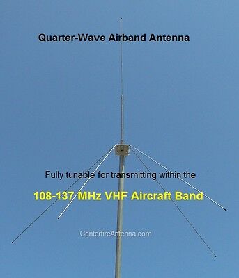 Airband Transceiver Scanner Antenna, VHF Aircraft, , ATC  108-137 MHz Tunable
