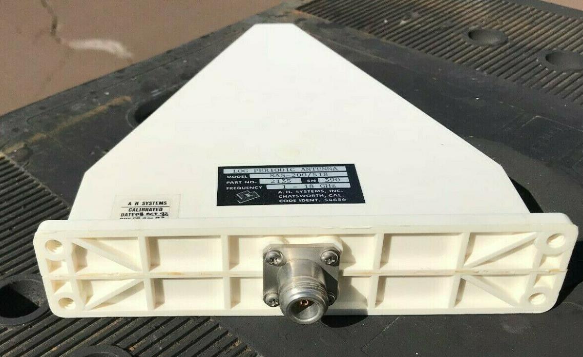 AH Systems Wideband Log Periodic Antenna 1-18 GHz