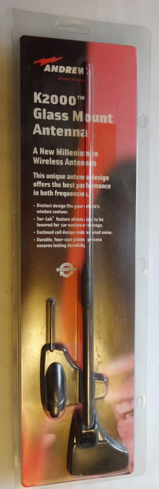 Andrew K2000 Glass Mount Antenna Dual Band 097738432203 AL-P5709