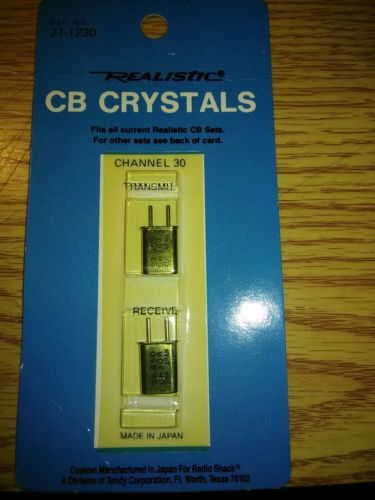 NOS NEW RADIO SHACK REALISTIC CB CRYSTALS 21-1230 CHANNEL 30 TRANSMIT & RECEIVE