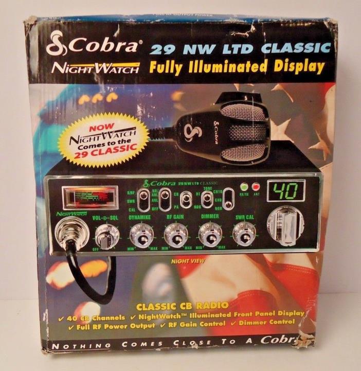 *NEW* Cobra 29NW LTD Classic CB Radio with Nightwatch Illuminated Front Panel