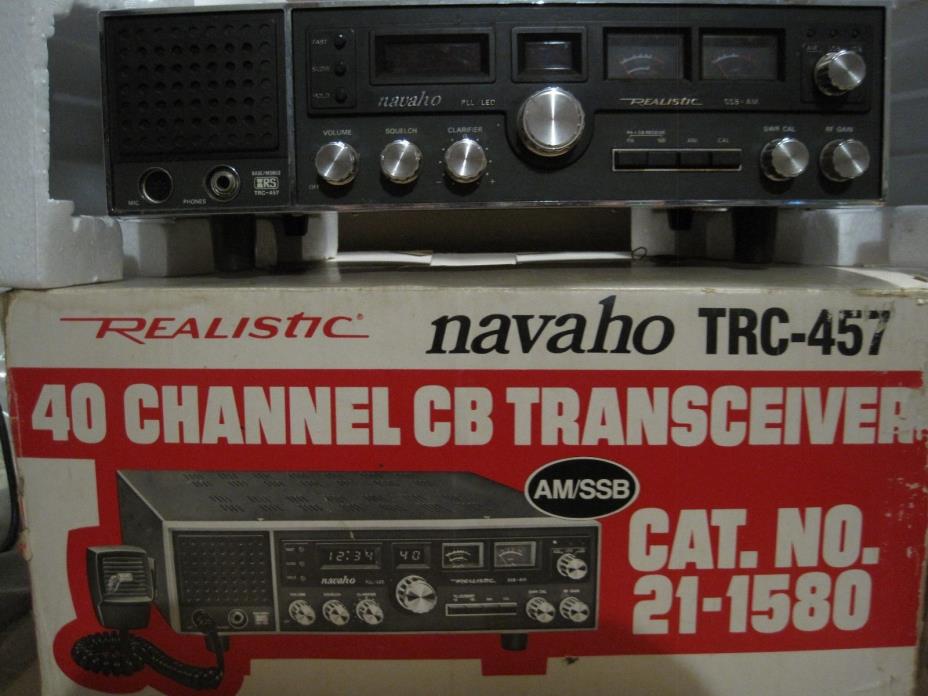 REALISTIC TRC-457 NAVAHO 40 CHANNEL AM/SSB BASE RADIO W/ Original Packaging