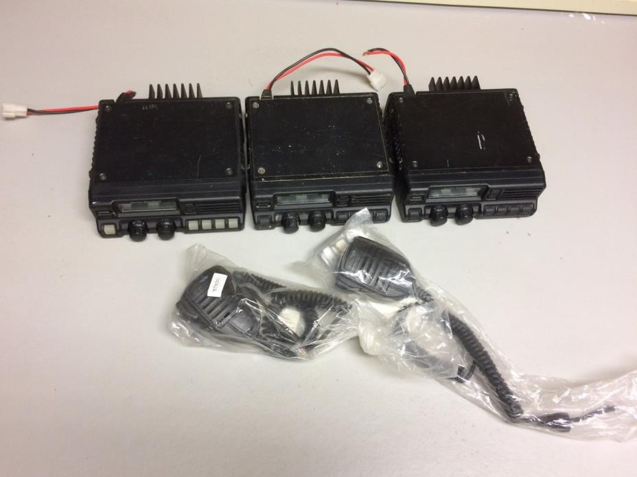 Lot of 3 Untested Vertex Standard Transceiver VX-4000U VX-4000V