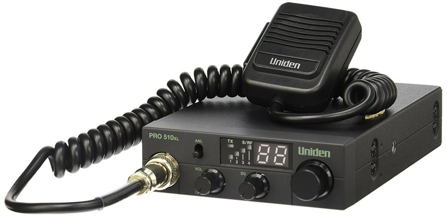 Uniden Pro510xl Compact 40 Channel CB Radio & Antenna cable