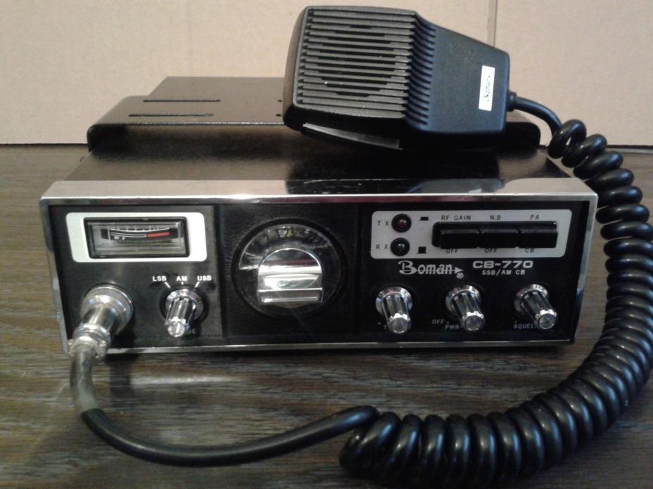 SSB AM BOMAN CB-770 23 CHANNEL CB RADIO WORKING