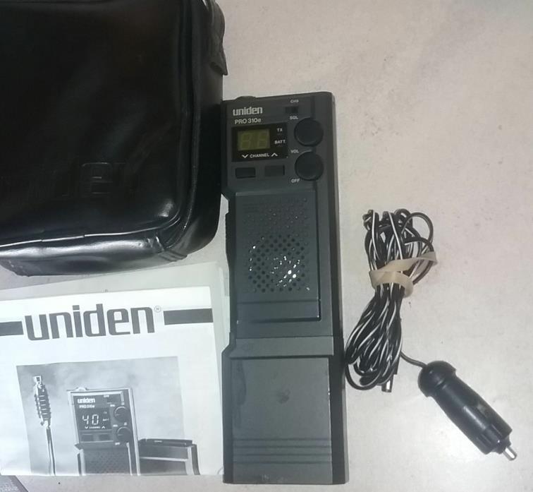 Uniden PRO 310e Portable Mobile CB Radio Travel Set & Case