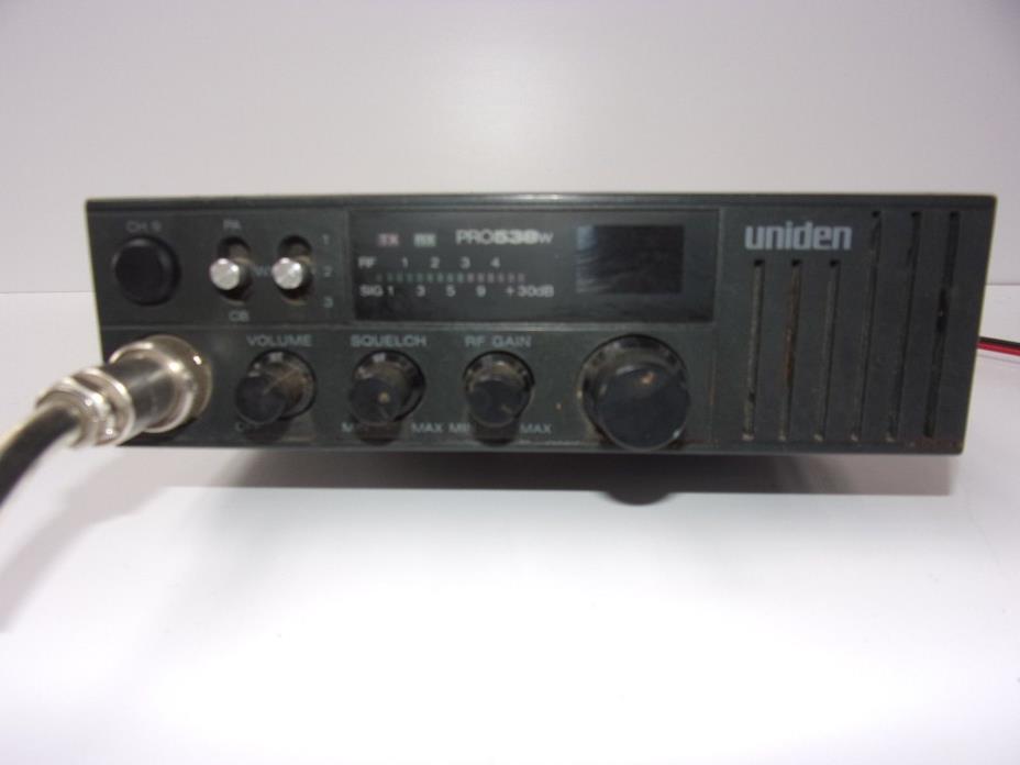 Uniden Pro 538W 40 Channel CB Radio with Weather band and Mic
