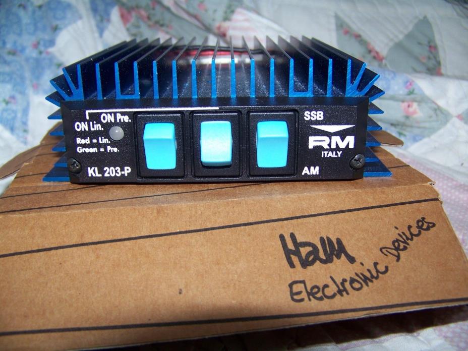 CB RADIO LINEAR AMP  RM ITALY KL-203P   ( NEW IN BOX ) ***FREE SHIPPING***