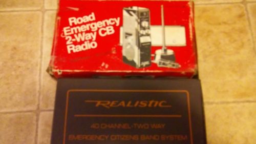 NEW Realistic 40 Channel Two Way CB Radio TRC-412 Emergency Mobile Transceiver