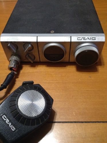 Craig CB radio 4104 quick mount vintage w box VG 23 CH As Is