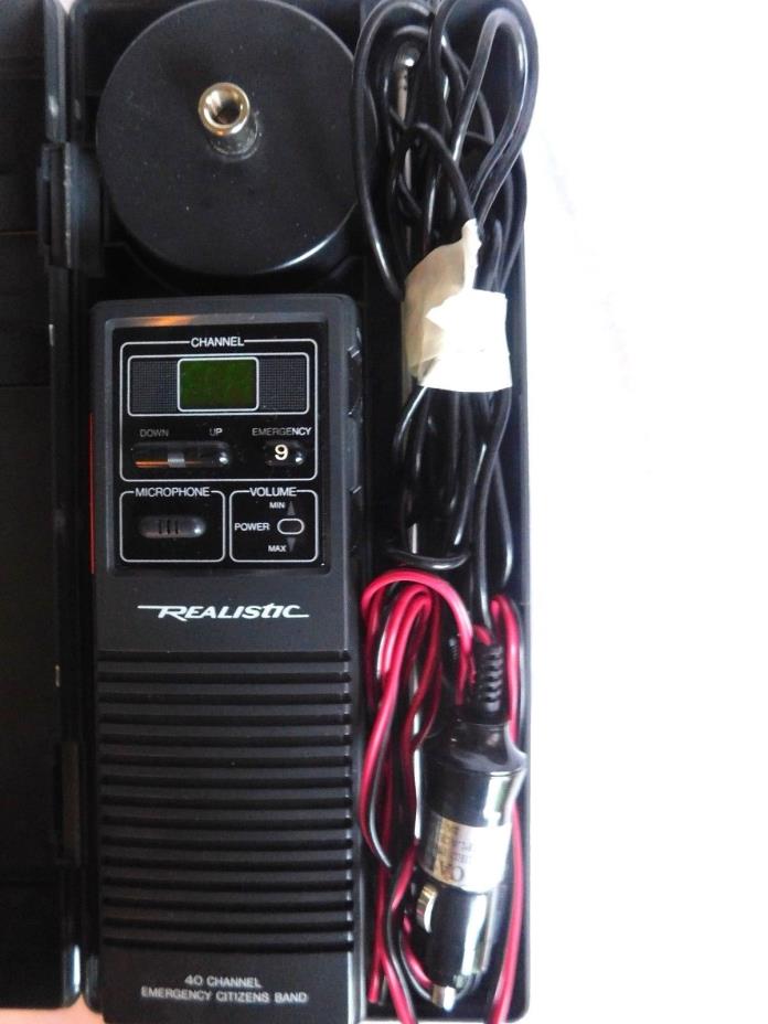 TRC-409 Realistic 40-Channel Emergency Citizens Band Radio in Case