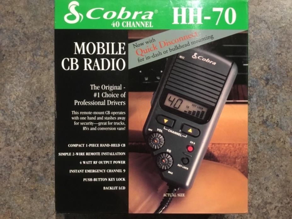 Cobra Mobile CB Radio HH-70 NEW IN BOX