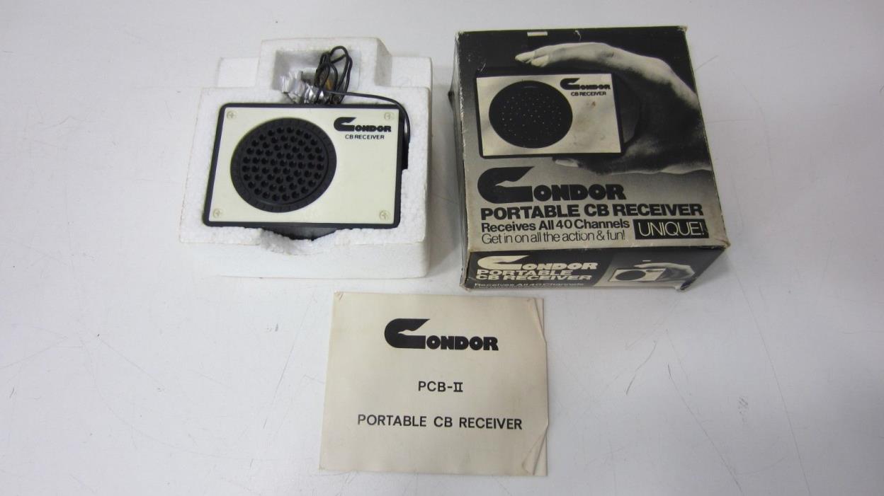 Vintage Condor 40 PCB2 by Randix Portable 40 Channel CB Receiver Complete w box