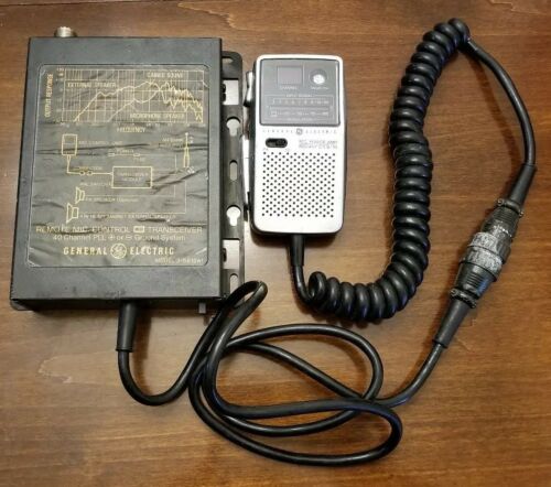 Lot of Vintage CB Radio Equipment General Electric 3-5815A Mic Transceiver