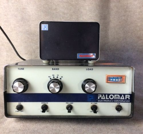 Vintage Palomar 300A tube Linear Amplifier with power supply Ham Radio Base