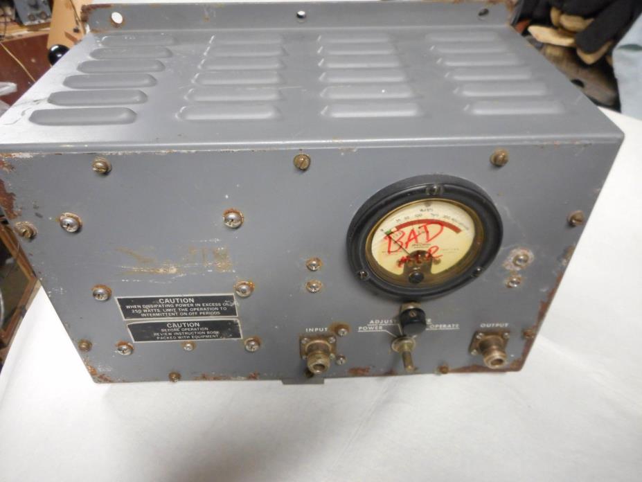 ME-165/G SWR-RF POWER METER 1.8-30 MHz, BAD METER, PARTS ONLY