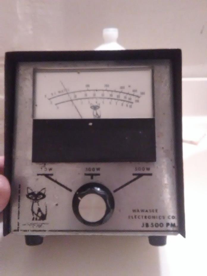 Vintage wawasee jb500 pm 100w 500w 100watt  CB,ham meter