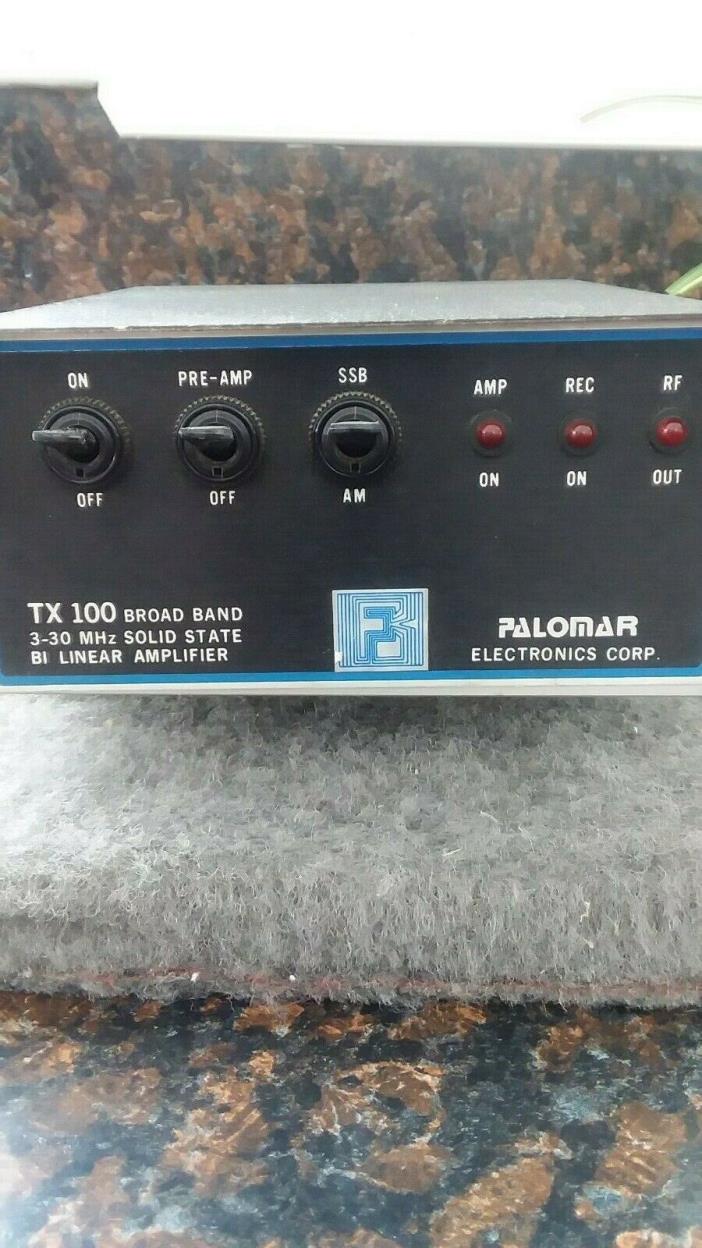 Vintage & Rare Palomar TX-100 Bi-Linear Mobile Amplifier Excellent