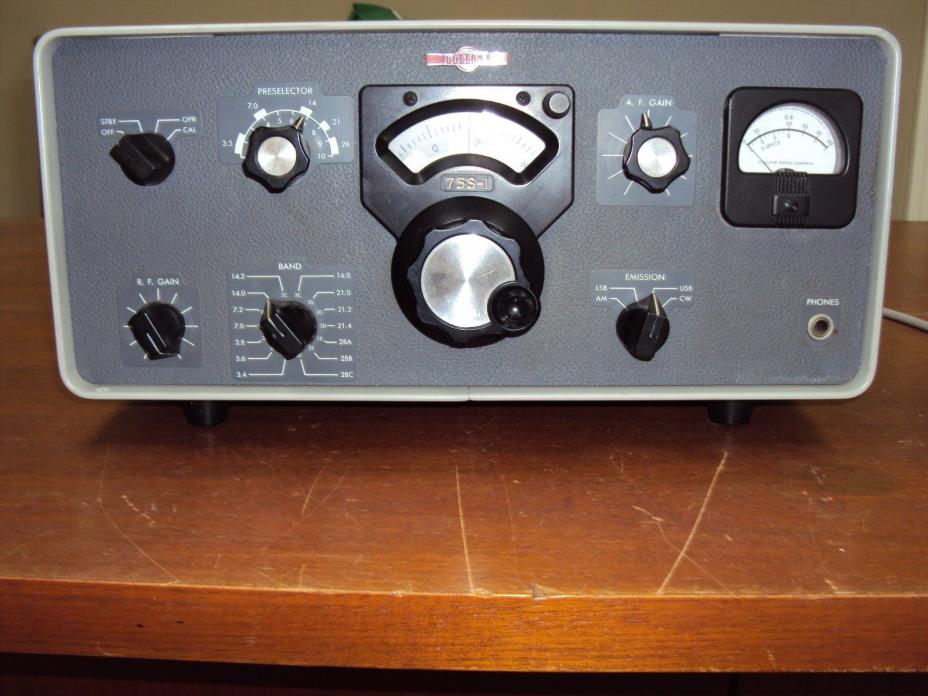 Collins 75S-1 Communications Ham Radio receiver  used  working