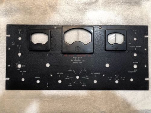 Hallicrafters SX-28 Super Skyrider Face Plate