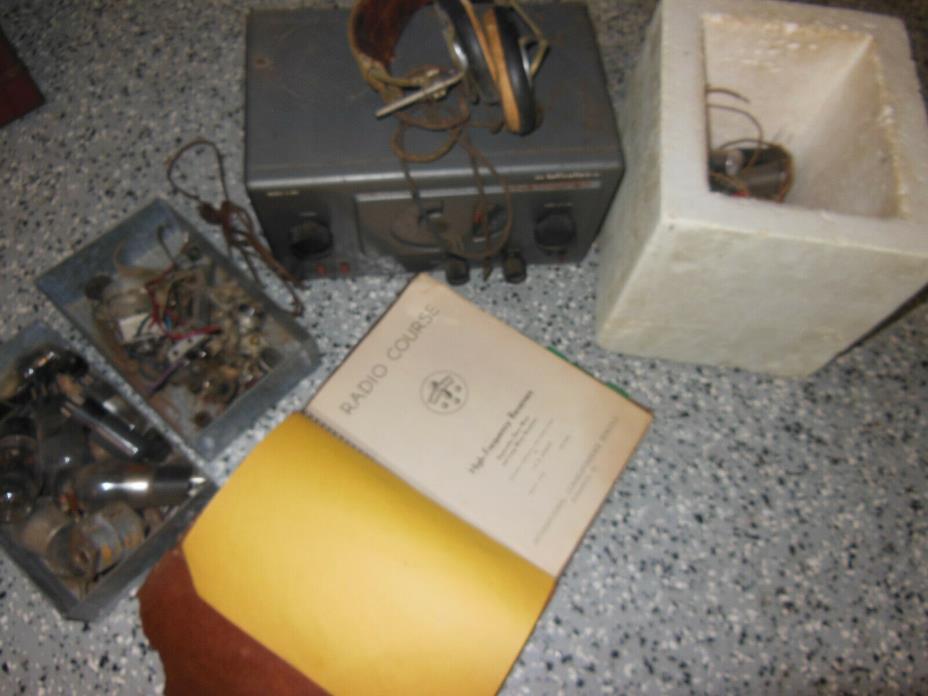 Vintage Hallicrafters Model S-38C Four Band AM/SW Radio Receiver Parts Repair