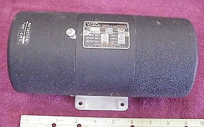 12V WINCO HIGH VOLTAGE RADIO TRANSMITTER DYNAMOTOR 300VDC 225MA 250VDC 60MA
