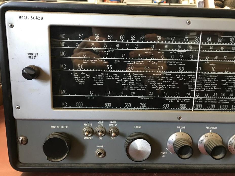 !!!! HALLICRAFTERS MODEL SX-62 A RECEIVER !!!!