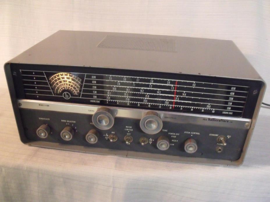 VINTAGE HALLICRAFTERS S - 108 4 BAND HAM TUBE RADIO