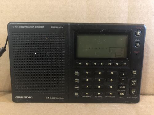 Grundig Globe Traveler G3,  AM/FM, Shortwave, Aircraft, SSB Receiver *As-Is*