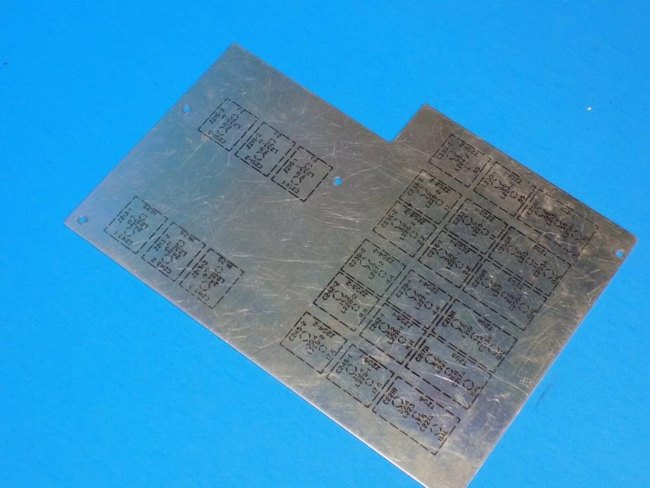 *  COLLINS R-390A RECEIVER UTAH PLATE RF DECK COVER