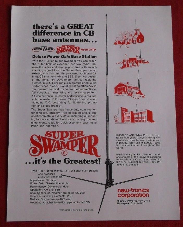 Vintage cb radio, scanner, and antenna, advertisement  sheets all original
