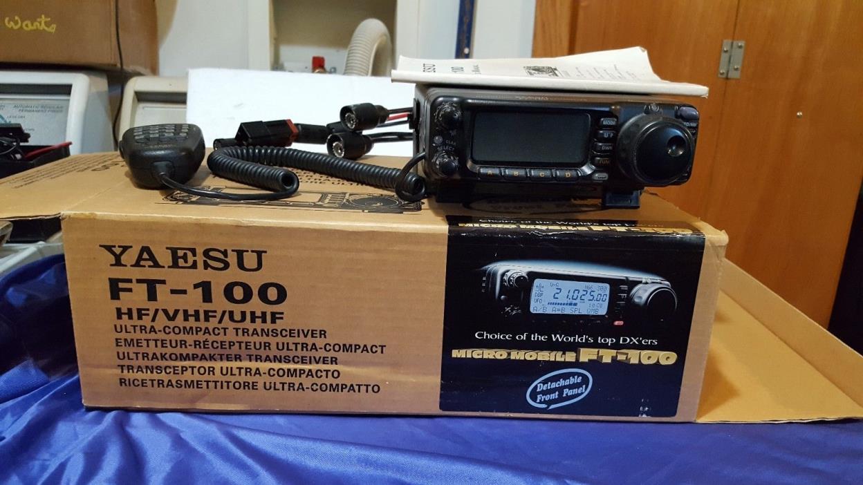 Yaesu FT 100 Radio Transceiver HF/VHF/UHF