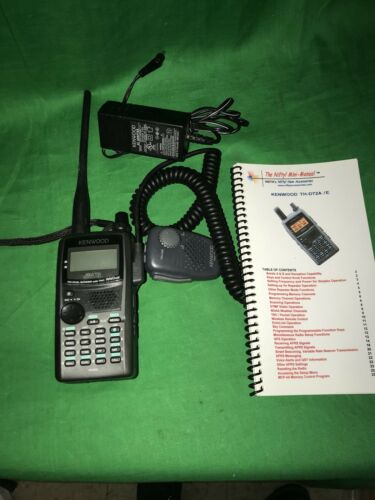 Kenwood TH-D72A 5W APRS 2M/70CM Handheld Amateur Radio, Mic Manual Included