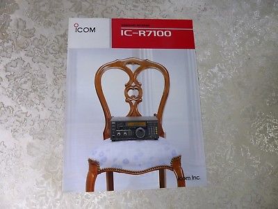 ICOM IC-R7100 WIDEBAND RECEIVER ADVERTISING FLYER 1991 ORIGINAL