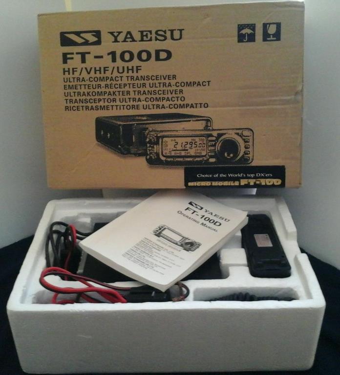 Yaesu FT-100D HF / VHF / UHF Mobile Transceiver With Original Box